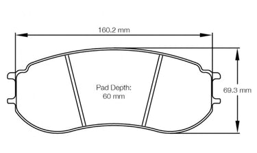 Pagid Racing Brake Pads No. 8241 - Discovery Parts